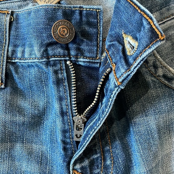 True Religion Men’s Ricky Relaxed Straight Jeans 32x33 - Picture 5 of 16